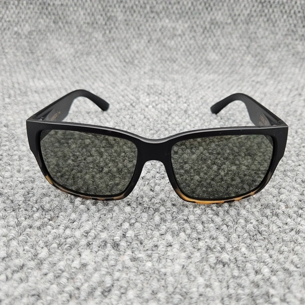 Madson Mens Black Sunglasses Classico Polarized Matte Tortoise Wayfarer Shades